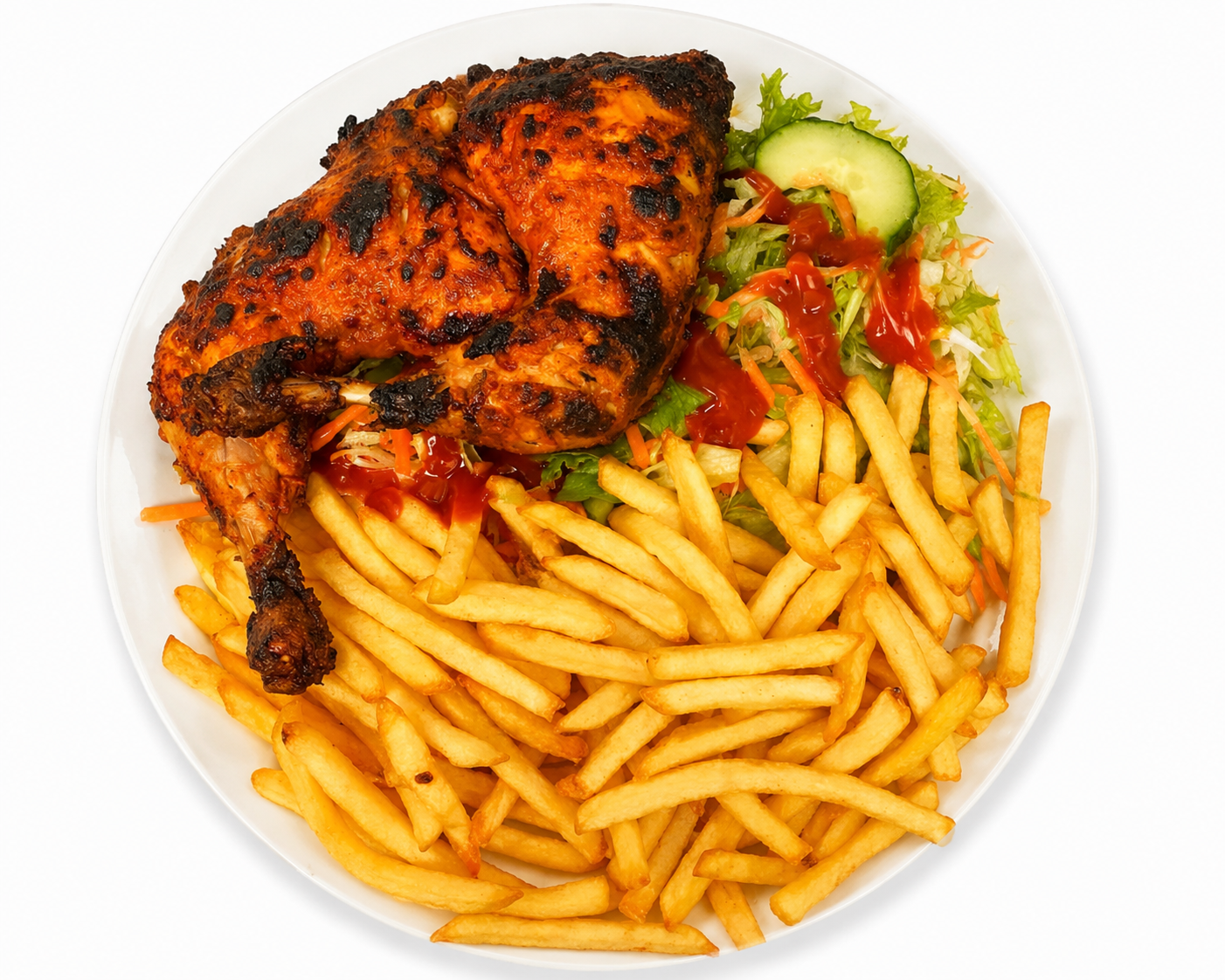 Tandoori Chicken with Chips