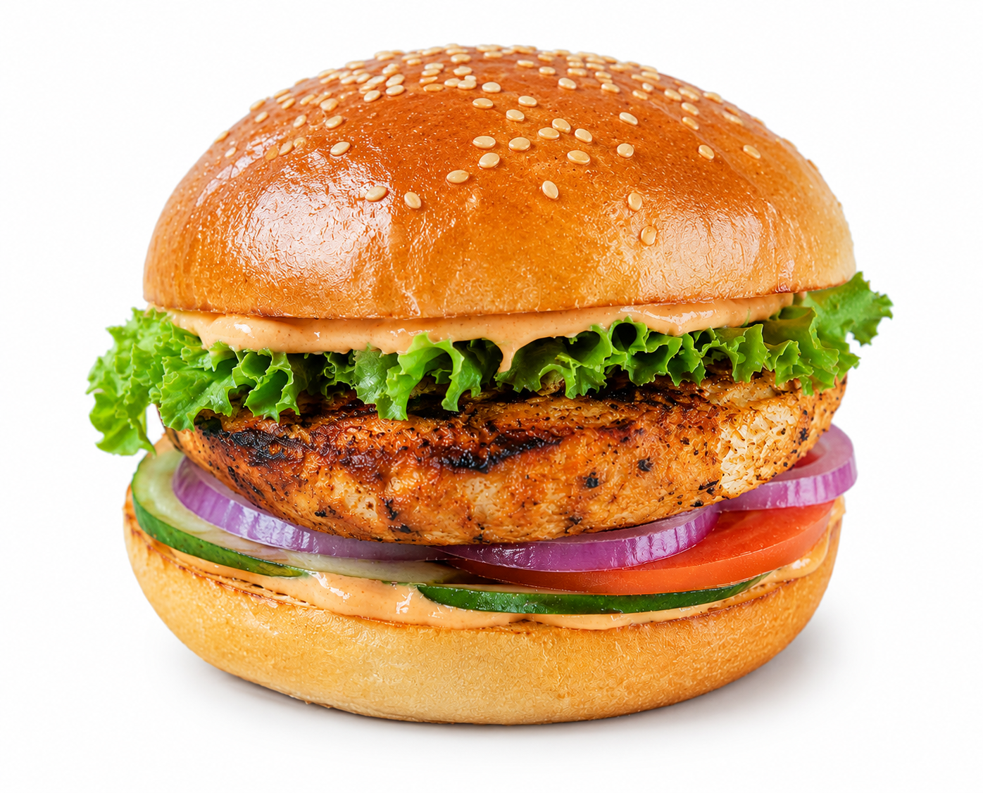 Tandoori Chicken Burger Single Patty