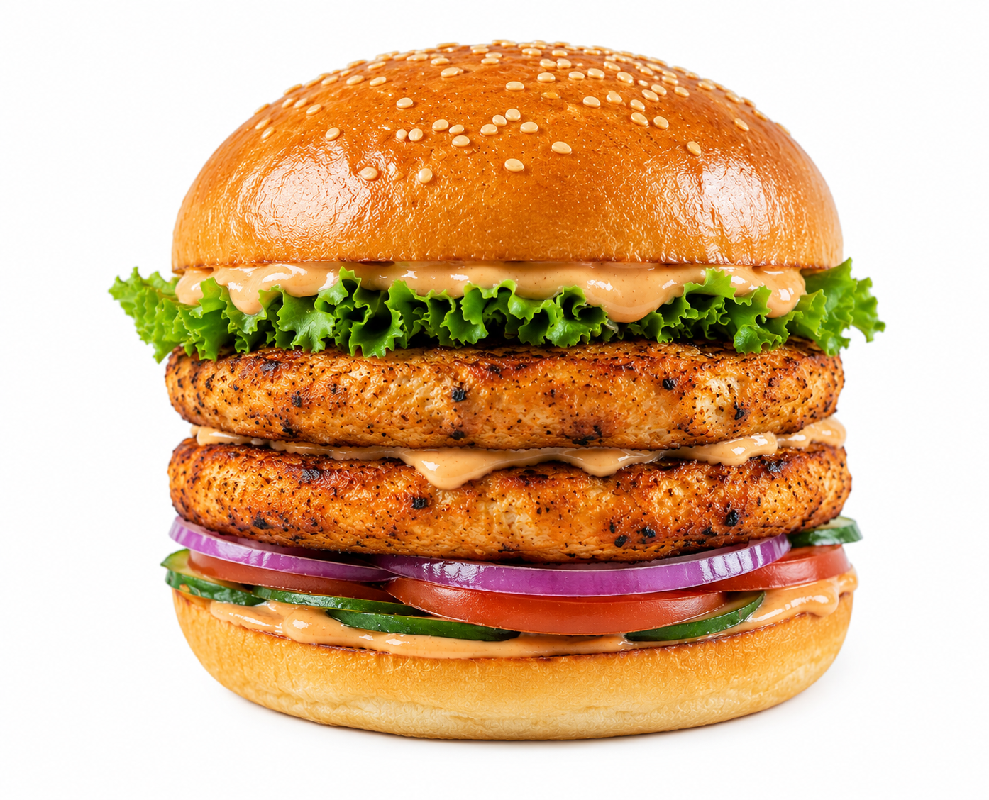 Tandoori Chicken Burger Double Patty